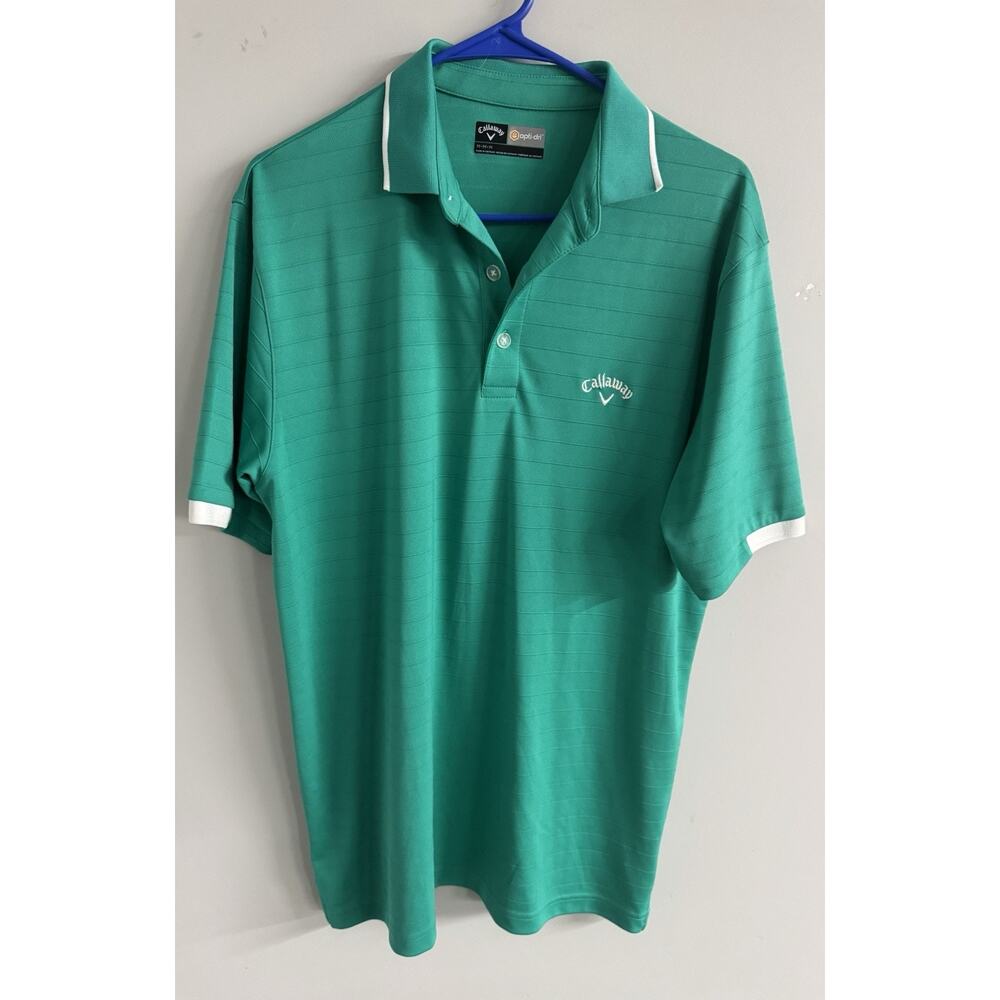 Callaway Golf Opti-Dri Green Short Sleeve Polo Shirt Men’s Size M